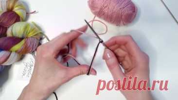 Профессиональный набор резинки 1х1 (как на вязальной машине) легко. | Первый вязальный! | Дзен
