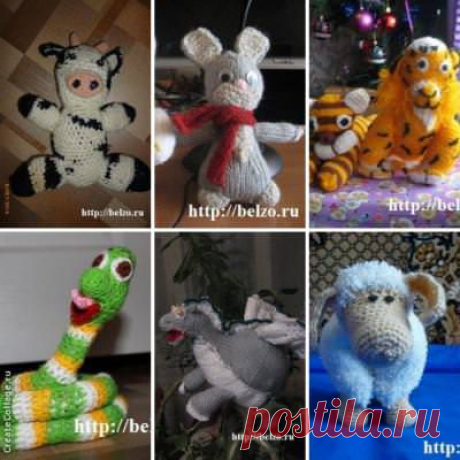 Вязаные новогодние игрушки внукам | Развиваем детей сами