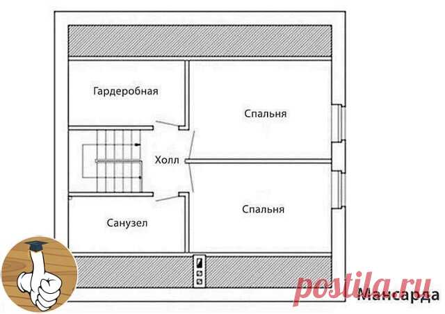 Дачный дом с гаражом с большой кухней гостиной.