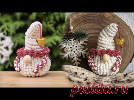 Macrame Gnome Idea DIY Christmas Ornaments and Decorations