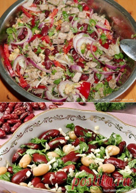 Салат с фасолью &quot;Киевский&quot; | Четыре вкуса