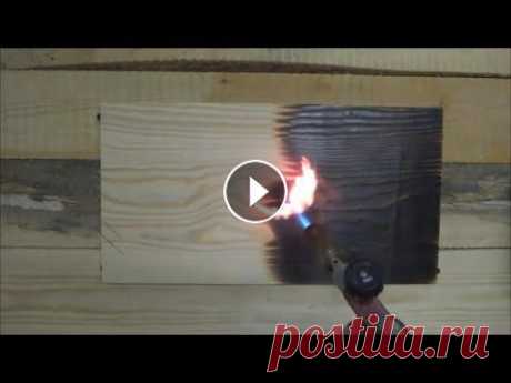 обжиг, браширование и пропитка маслом сосновой доски wood  aging Один из способов декоративной обработки древесины - обжиг с последующим брашированием. Для подчеркивания контраста между волокнами доска обработана бе...