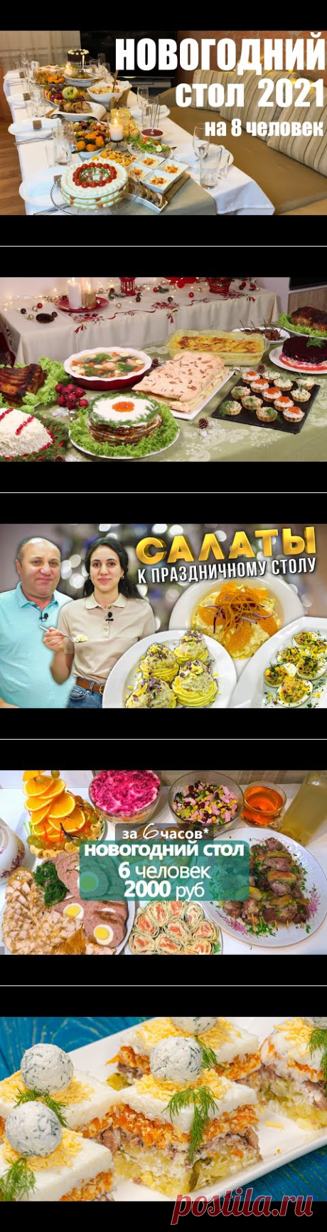 Шикарный НОВОГОДНИЙ СТОЛ на 8 человек. Новый год 2021 - YouTube