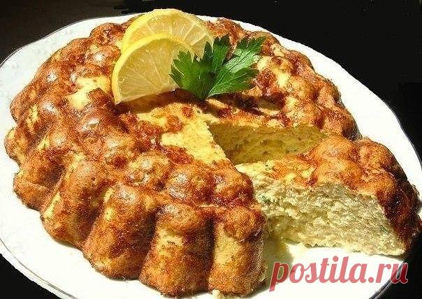 Творожно-яблочный пудинг