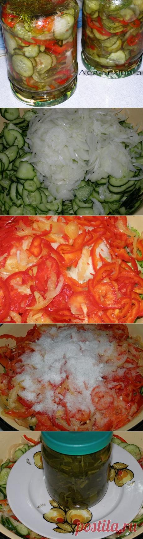 Салат из огурцов. Ох, хороша закуска!