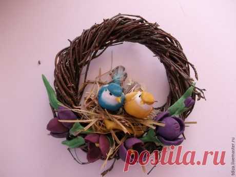 Мастерим пасхальный веночек - Ярмарка Мастеров - ручная работа, handmade
