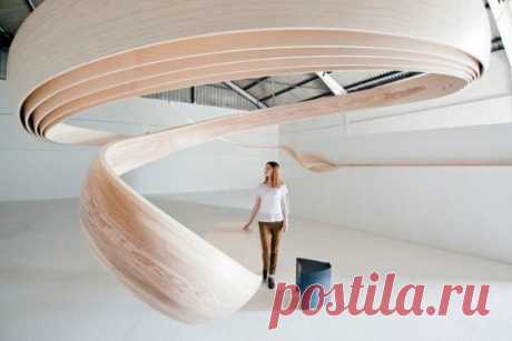 Шпон и фанера в интерьере, тенденция 2015