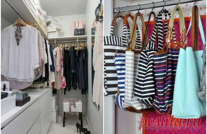 7 крутых идей по организации маленькой гардеробной + 18 наглядных примеров