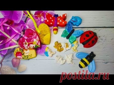 Фигурки из гипса своими руками часть 2.Магнитик своими руками.