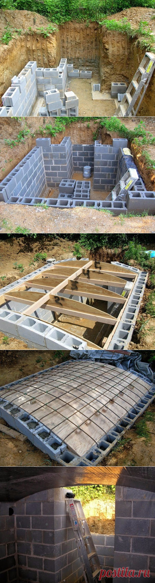 Погреб на даче своими руками.