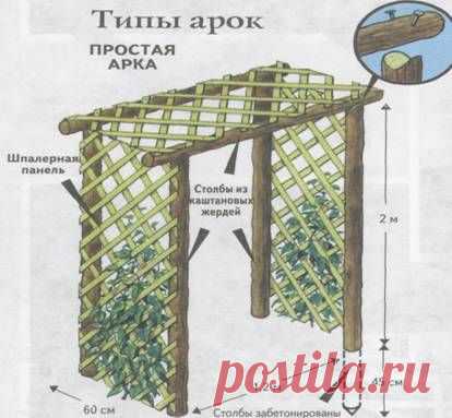ПЕРГОЛЫ И АРКИ ДЛЯ САДА | Самоцветик