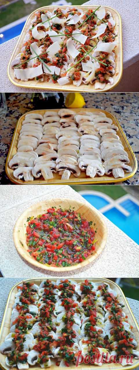Карпаччо из шампиньонов | Четыре вкуса
