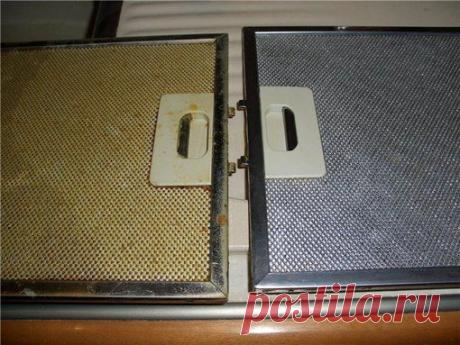 Как отмыть фильтр кухонной вытяжки от жира.