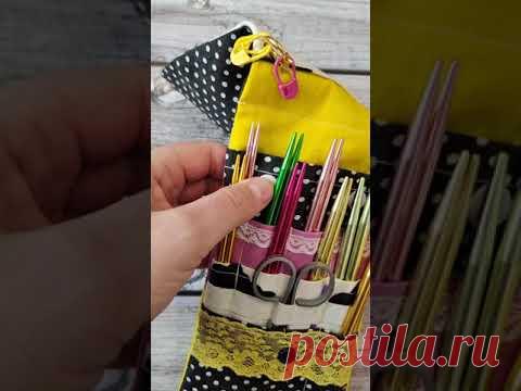 Органайзер для спиц и крючков Pony. своими руками.