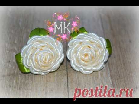DIY.Rose.MK Маленькі резинки з атласної стрічки 2,5 см.