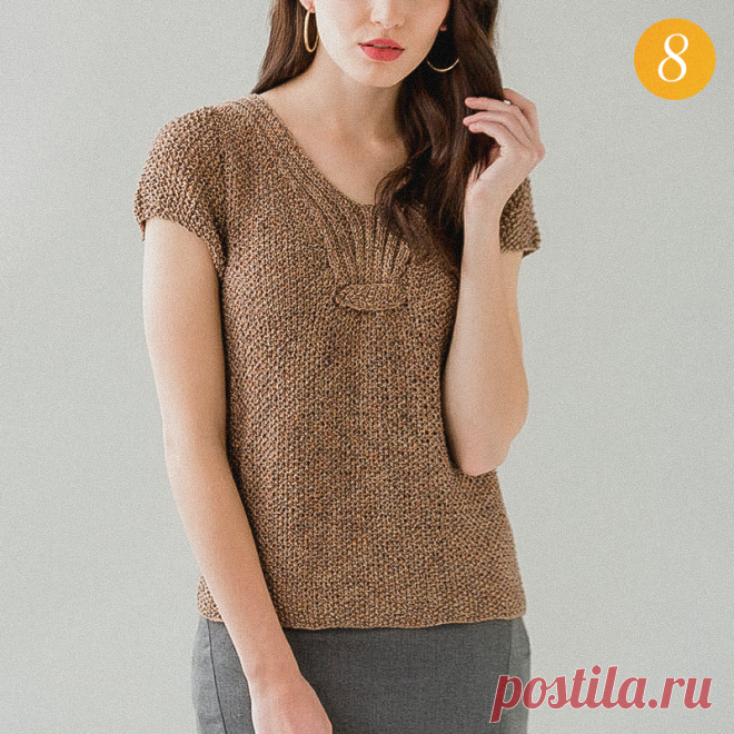 ТОП простых вязаных топов. Бью рекорд по подбору узора | Вязунчик — вяжем вместе | Дзен