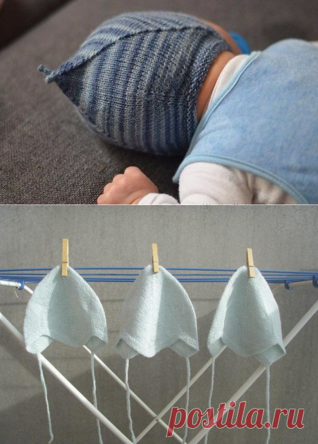 Детский чепчик спицами по-норвежски. NORWEGIAN SWEET BABY CAP BY GRO.