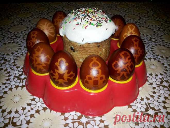 Мастер-класс по окраске яиц к Пасхе... с опозданием