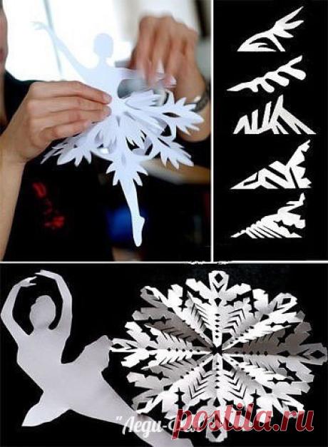 МАСТЕРИЛКА. Балерины-снежинки - МирТесен