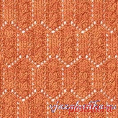 Ажур вокруг косички (УЗОРЫ СПИЦАМИ) | Журнал Вдохновение Рукодельницы