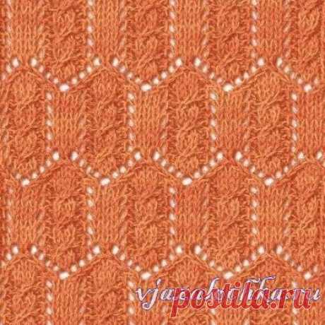 Ажур вокруг косички (УЗОРЫ СПИЦАМИ) | Журнал Вдохновение Рукодельницы