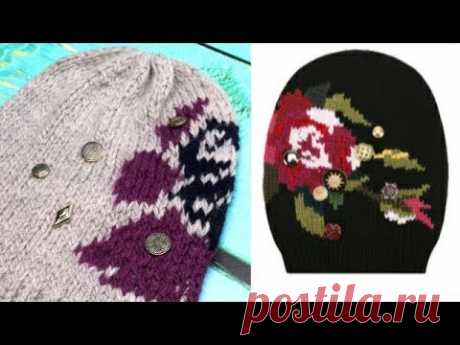 ШАПКА ЗА 55000 РУБЛЕЙ😱 МОДНАЯ ШАПКА 2017 2018 СВЯЖЕМ САМИ Вязание Knit Mom