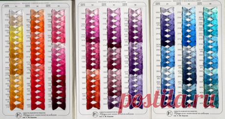 Embroidery ... The holiday, which is always with me...: Карта цветов мулине ПНК им.Кирова