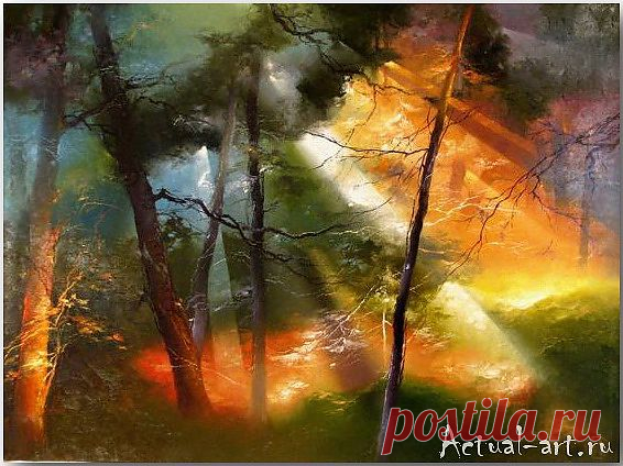 Petras Lukosius о луче света в темном лесу | Actual-art.ru