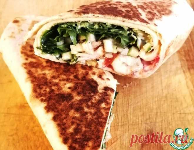 Шаурма с редиской и рукколой