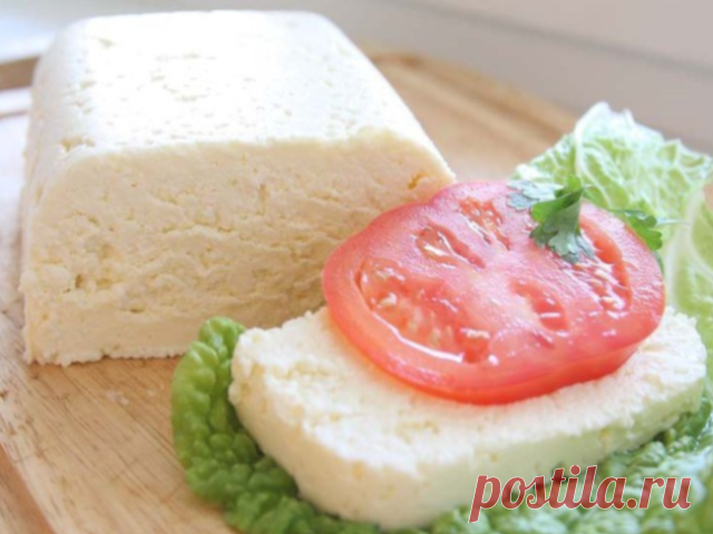 Вкусный рецепт полезного домашнего адыгейского сыра с нежным молочным вкусом и приятным ароматом!