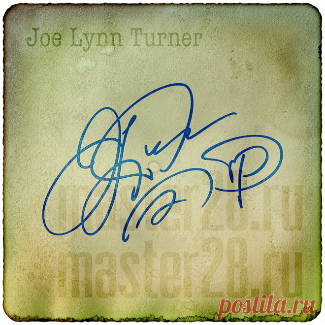 Автографы знаменитостей - автограф Joe Lynn Turner