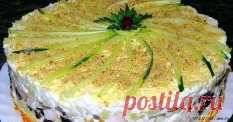 Закусочный торт с курицей