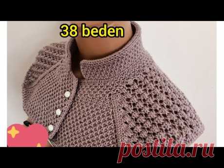 daha kolayı daha güzeli yok, yakadan başlamalı büyük hırka modeli, (1.