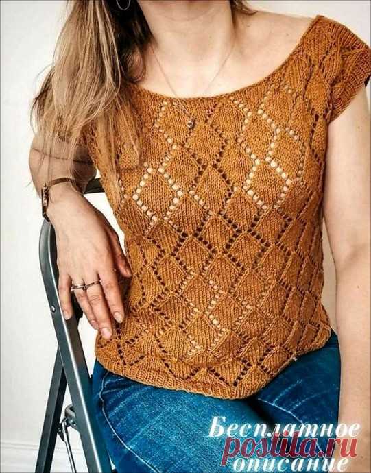 Красивый топ спицами