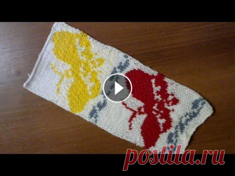 БАБОЧКА. Жаккардовый узор без протяжек. #мастеркалсс #красивыйузор #knitting #лучшее #мк Помощь каналу 4817 7600 5224 2165 В этом видео я покажу как вяжется жаккард без протяжек. Красивый ажурный узор спицами - https://youtu.be/SjIKfjz0xKg...