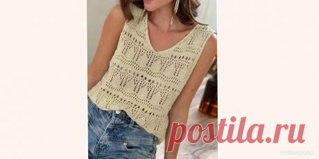 Готовимся к лету! Топы, футболки, маечки из модных журналов. | Вязание с Галиной и не только. | Дзен