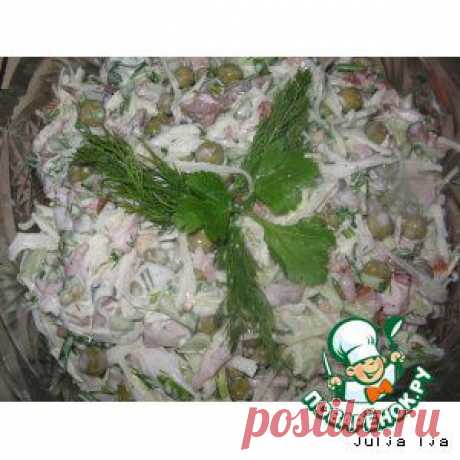 Салат &quot;Капустный - очень вкусный&quot; - кулинарный рецепт