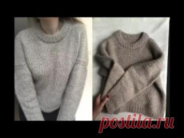 БАЗОВЫЙ ДЖЕМПЕР СО СПУЩЕННЫМ ПЛЕЧОМ ЗА 2 ДНЯ. Как быстро связать свитер спицами https://www.youtube.com/watch?v=ShtaAufUShQ
