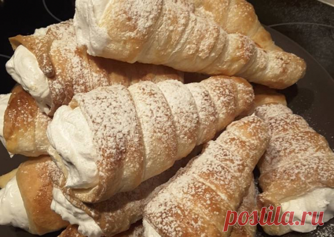 (1) Трубочки с белковым заварным кремом☕ Автор рецепта Марина Скобенникова - Cookpad