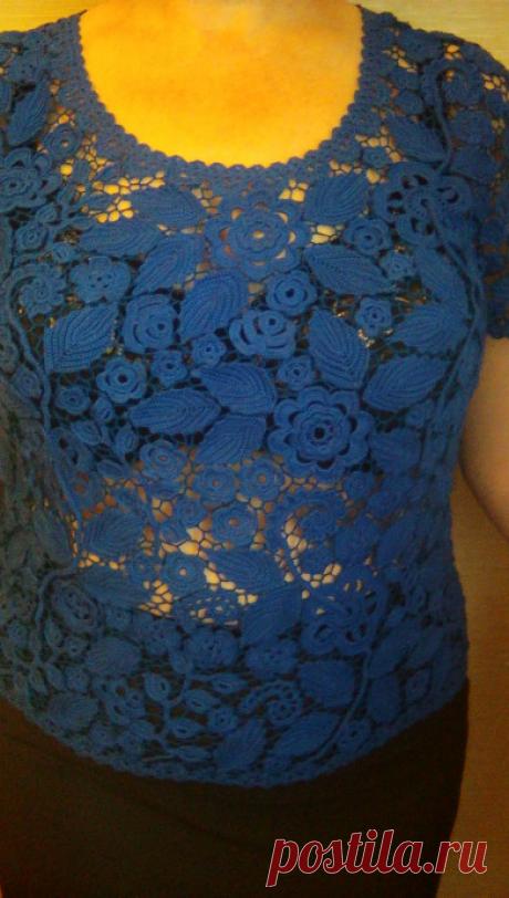Блуза в технике &quot;Ирландское кружево&quot;