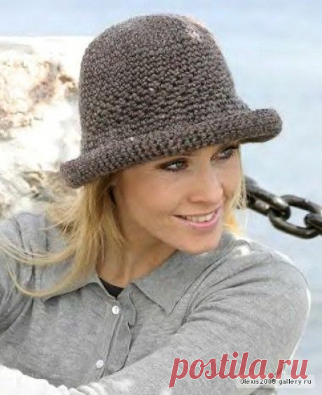Шляпа DROPS, связана крючком из пряжи Eskimo — Мир вязания и рукоделия