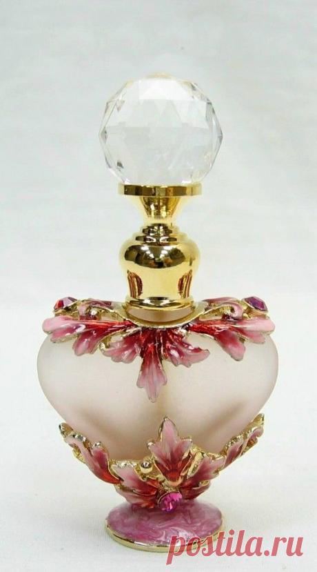 Pink Perfume Bottle by Rene Lalique