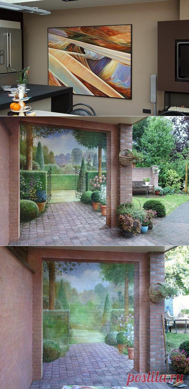 Роспись стен. Роспись-обманка от бельгийского художника VAN HOEF.