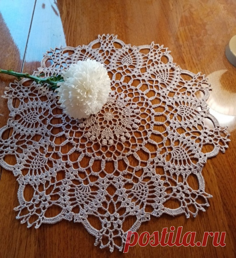 Для любителей вязаных крючком салфеток. 15 волшебных моделей + схемы | Блог заботливой хозяюшки | Яндекс Дзен