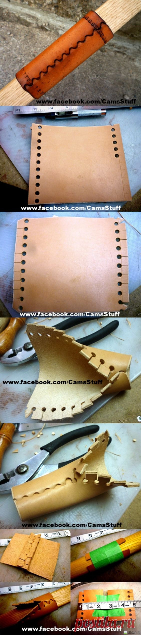 Great leather handle tutorial | Leather Craft