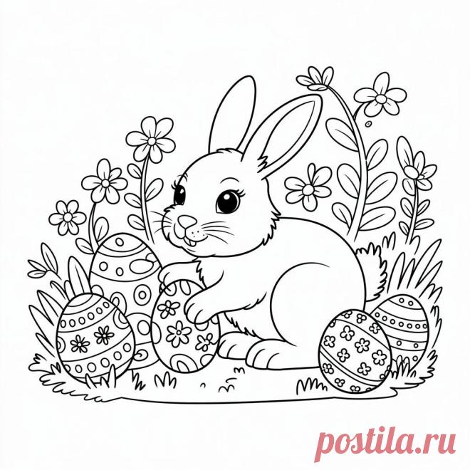 Арт - раскраски к пасхе