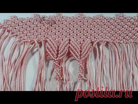 Tutorial On Tulip Macrame Bag Part1 | Tutorial Tas Tali Macrame Motif Bunga Tulip #Macrame #Fashion