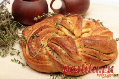 Праздничный хлеб с прованскими травами и чесноком. | Вкусно и красиво с Натальей Балдук.