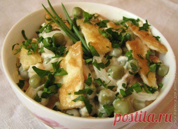 Салат с омлетом / Рецепты с фото