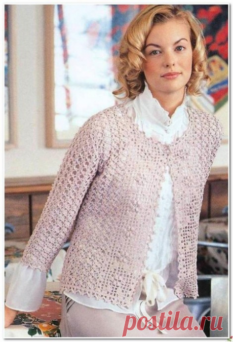 Кардиган крючком